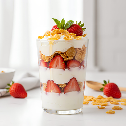 Frosty Strawberry <br> Yogurt Parfait 